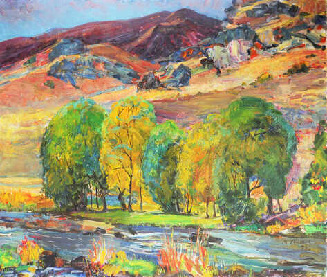 Хвития Михаил Фомич. Горный пейзаж